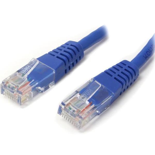 30 Ft Blue Molded Cat5e UTP Patch Cable