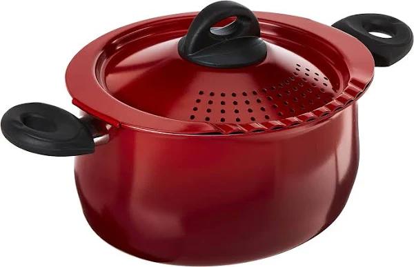 Bialetti 7550 Pasta Pot 5.8 Quart Pepper Red