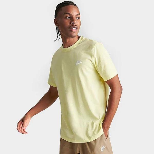 Nike Mens Sportswear Club Tee Yellow XS