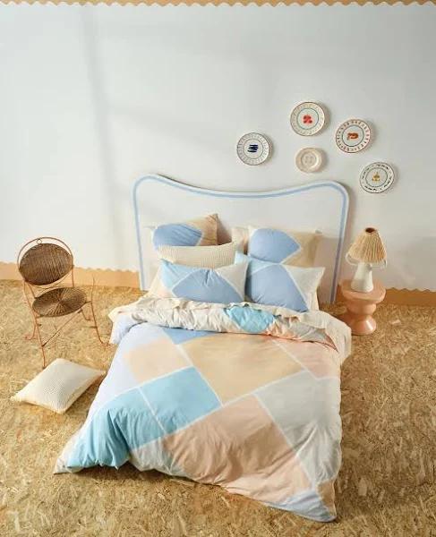 Linen House - Blue Quilt Cover Sets - Orissa Quilt Cover Set - Size One Size, Double at The Iconic