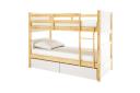 Elisha Solid Pine Bunk Bed With Storage - White and Natural