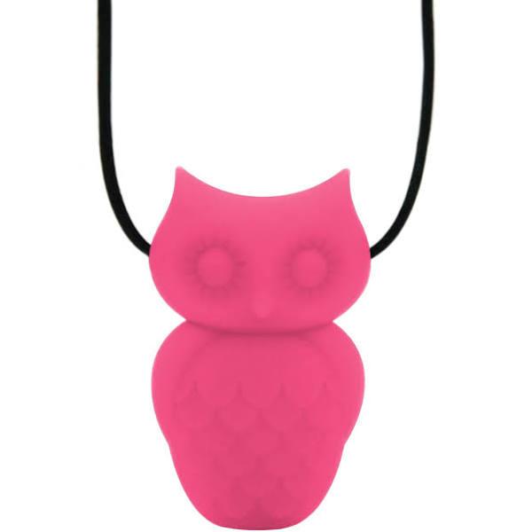 Jellystone Designs - Owl Pendant Necklace, Bubblegum Pink