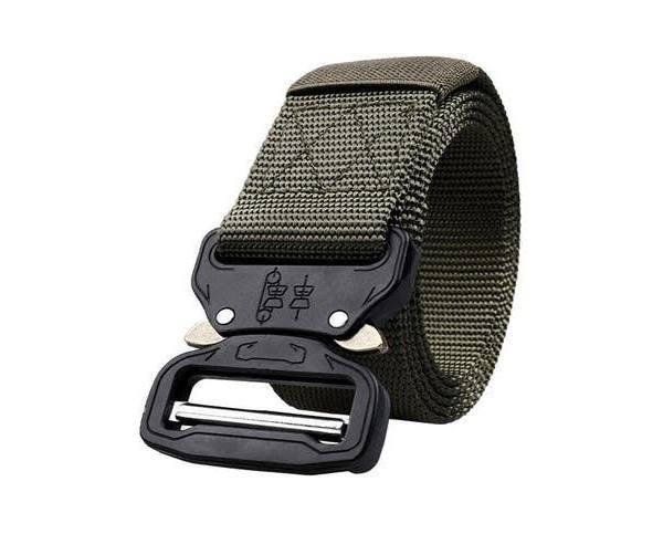 Mens Canvas Outdoor Tactical Belt Heavy Duty Army Waist Web Waistband Strap Hot