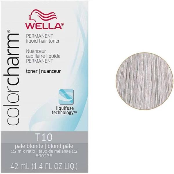 Wella Color Charm Permanent Toner - T10 Pale Blonde For Unisex 1.4 oz Toner - Earn Everyday Rewards, AfterPay Available