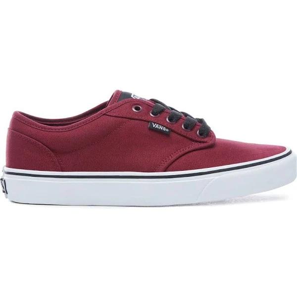 Vans Oxblood-White Canvas Atwood Shoe | 7