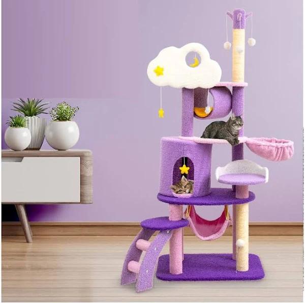 Furbulous 1.6m Cat Tree Scratching Post and Mega Tower - Star and Moon