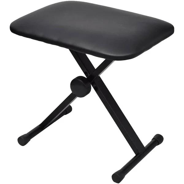 vidaXL Adjustable Keyboard & Piano Stool Foldable