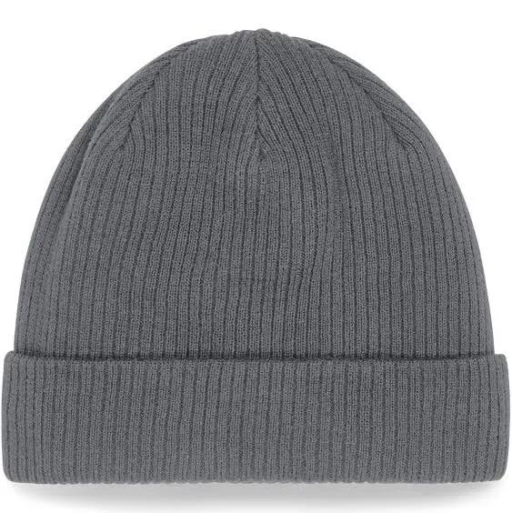 Organic Cotton Beanie Graphite Grey - Beechfield BF050