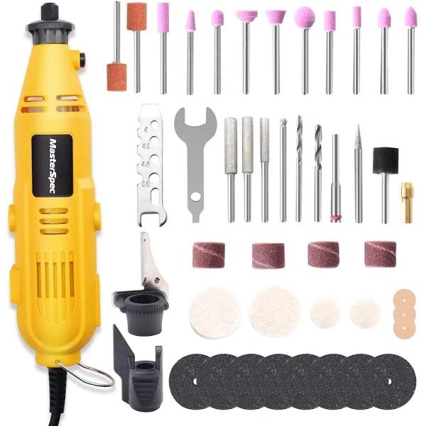 MasterSpec Rotary Tool Kit Grinder Polisher Knife Chainsaw Sharpener Multi Acces