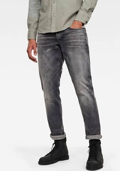 G Star Raw 3301 Straight Tapered Jeans Grey