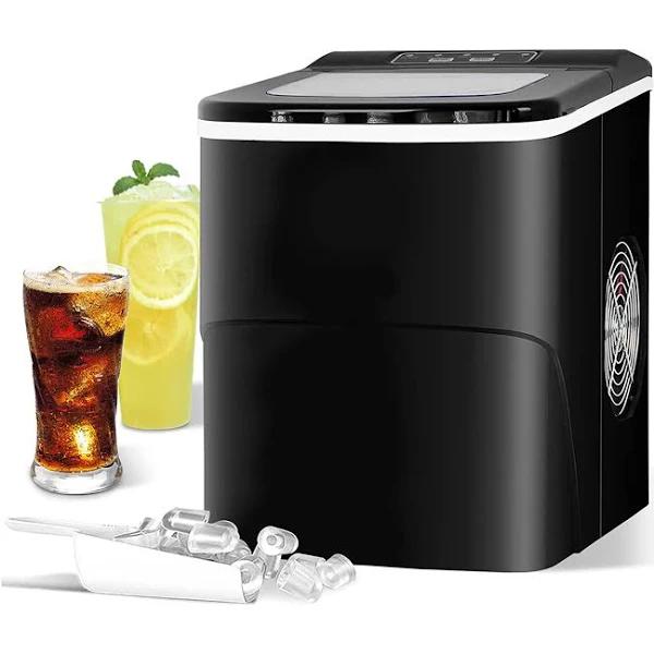 Advwin Ice Maker 2.2L Portable Ice Cube Machine Black