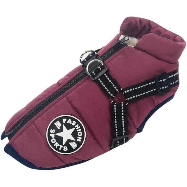 Waterproof Warm Dog Jacket Vest | BushLine Australia Purple / M