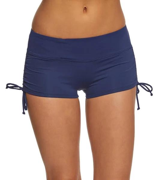 Beach House Paloma Beach Solids Blake Chlorine Resistant Side Tie Swim Short - Admiral - Swimoutlet.com