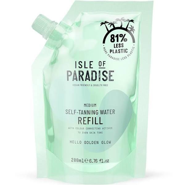 Isle of Paradise Self-Tanning Water Refill Pouch - Medium 200ml