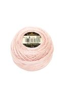 DMC Pearl Cotton Ball Size 8 87yd Ultra Very Light Shell Pink