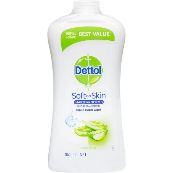 Dettol Liquid Hand Wash Aloe Vera & Vitamin E Refill 950ml