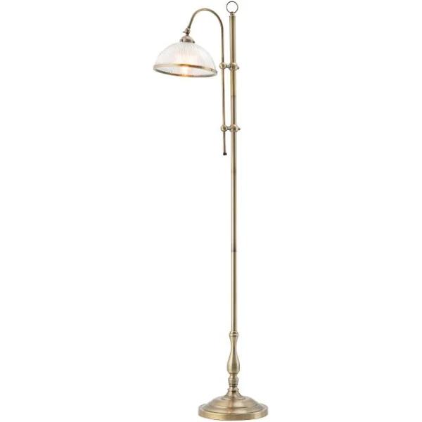 Marina Ribbed Glass Floor Lamp 1Lt