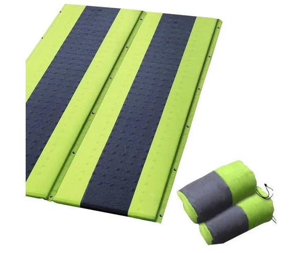 Double Size Self Inflating Mattress Bed Camping Sleeping Mat Air Bed Pad Green - Green - AfterPay & zipPay Available