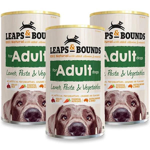 36 x 700g Leaps & Bounds Lamb & Pasta Dog Can Wet Food