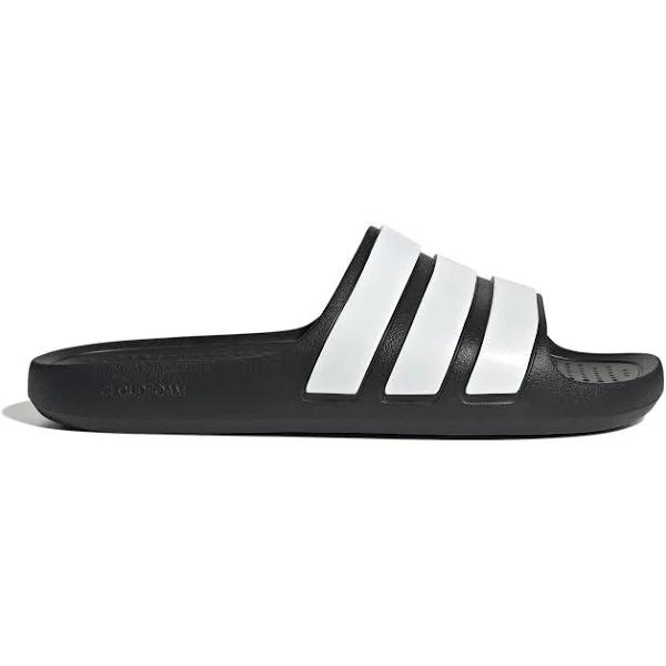 adidas-Adilette Flow Slides-Unisex-Core Black / Cloud White / Core Black-5