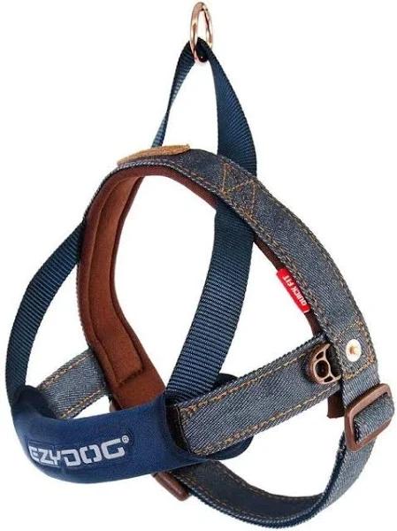 EzyDog Denim Quick Fit Dog Harness - Medium