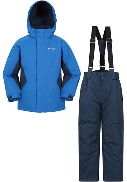 Mountain Warehouse Kids Ski Jacket and Pant Set - Blue | Size 7-8