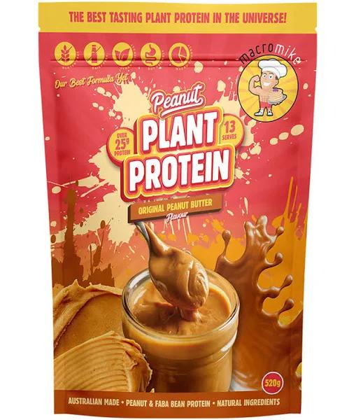 Macro Mike Peanut Plant Protein Original Peanut Butter 520g