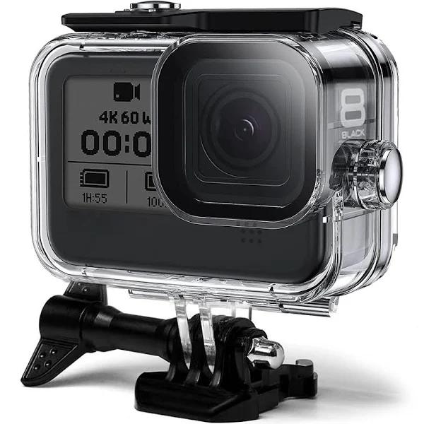 FitStill Waterproof Case For GoPro Hero 8 Black, Protective Underwater 60m Dive Housing Shell With Bracket Accessories For Go Pro Hero8 Action