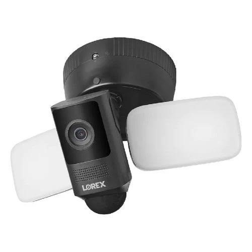 Lorex 2K Wired Floodlight Security Camera Black