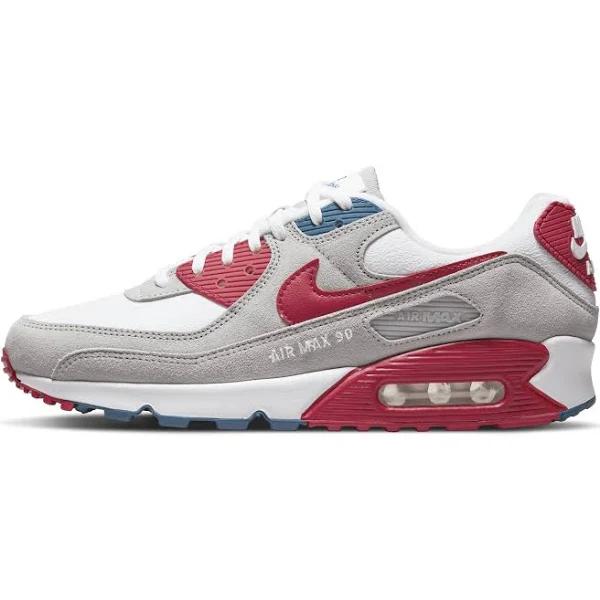 Nike Air Max 90 Athletic Club Shoes - Size 13 - White/grey-red-blue