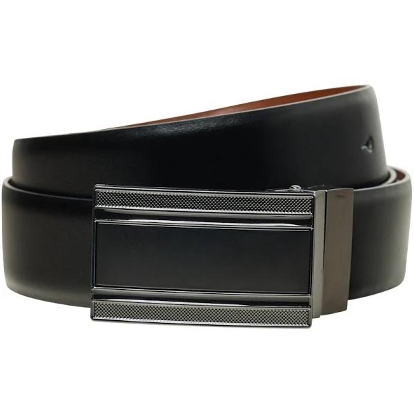 yd. Fredrick Reversible Belt in Black/Brown Black 32