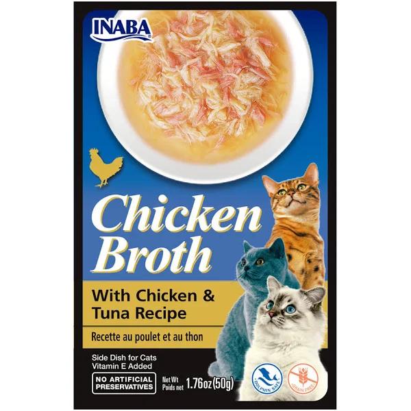 Inaba Cat Treat Chicken Broth with Chicken & Tuna 50g x 6