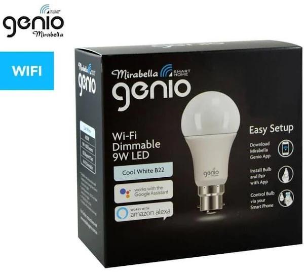 Mirabella 9W Genio Wi-Fi Dimmable B22 LED Globe - Cool White