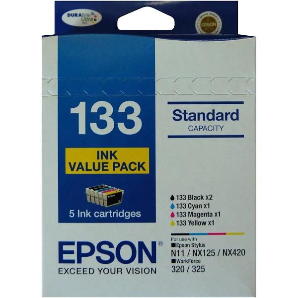 Epson 133 5 Ink Cartridge Value Pack