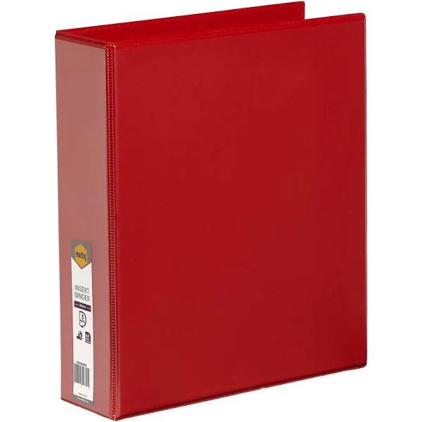 Bantex Insert Binder A4 50mm 3D Ring Red