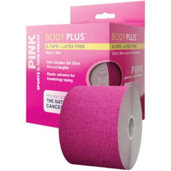 Body Plus Kinesiology Sports Tape 5cm x 5m Pink