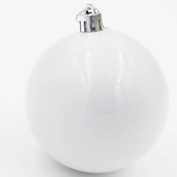 Christmas Baubles 60mm White 48 Pack Gloss