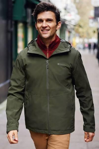 Mountain Warehouse Covert Mens Waterproof Jacket - Green | Size L