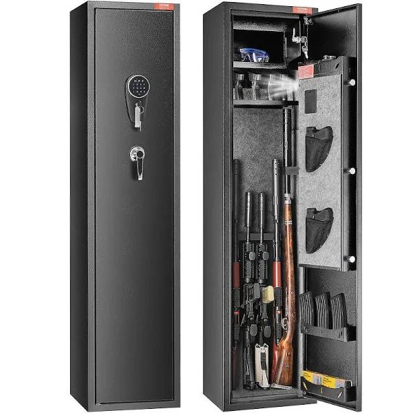 VEVOR Gun Safe Safe with Digital Keypad & Lock 5 Rifles Storage Cabinet