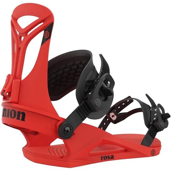 Union Rosa Womens Snowboard Bindings Hot Red 2023