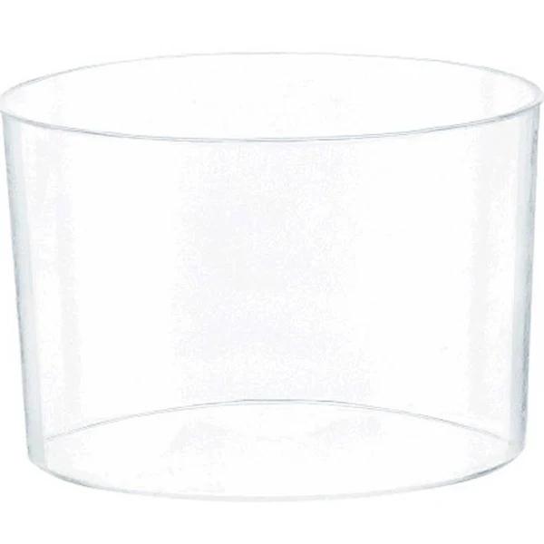 Mini Catering Plastic Round Bowls - Clear 40 Pack