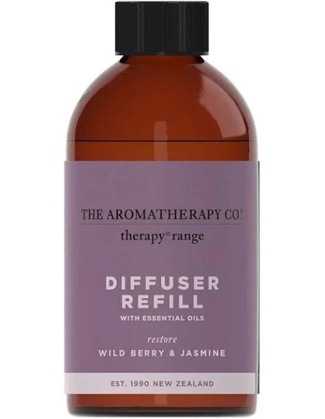 The Aromatherapy Co Therapy Diffuser Refill Restore, Wild Berry and Jasmine, 250mL