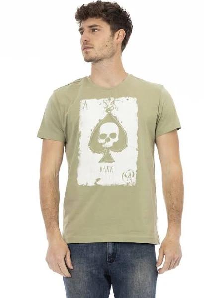 Trussardi Action Green Cotton T-Shirt S