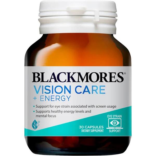 Blackmores Vision Care + Energy 30 Capsules