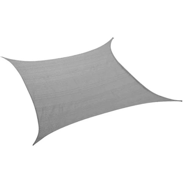 Mountview Sun Shade Sail Cloth Rectangle Canopy Outdoor Awning Cover Grey 3x4m