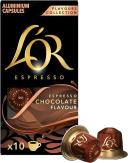 L'Or Espresso Chocolate Coffee - 100 Aluminium Capsules Compatible With Nespresso Machines (10x10 Pods Pack)