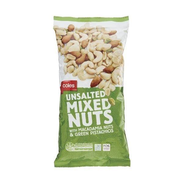 Coles Unsalted Mixed Nuts