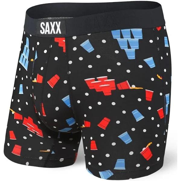 SAXX Vibe Boxer Brief - Black Beer Champs - M