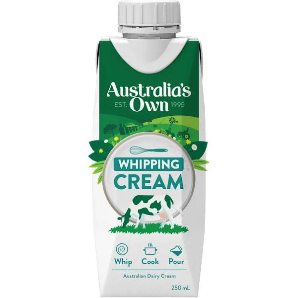 Australia's Own Cream Whipping UHT 250mL