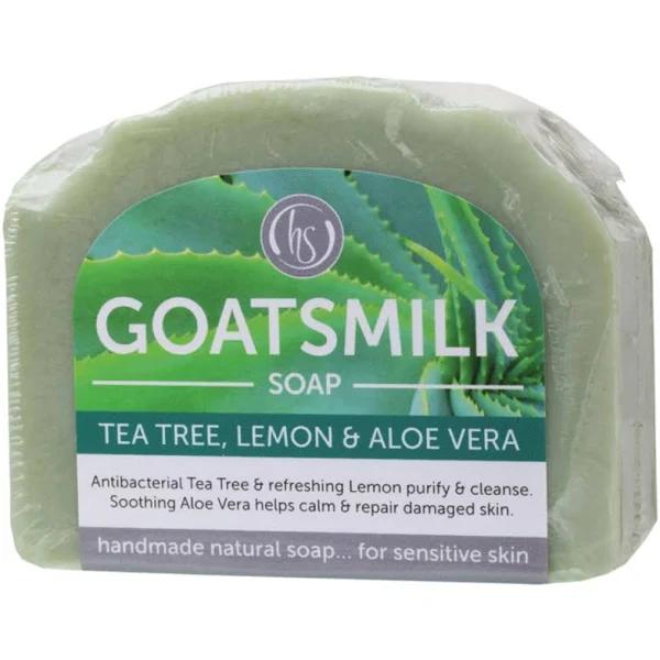 Harmony Soapworks Tea Tree & Lemon Goat's Milk Soap 140g